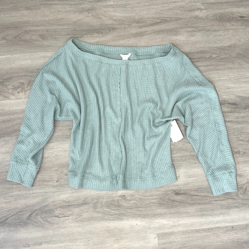 Caslon Pale Blue Oversized Slouchy Sweater